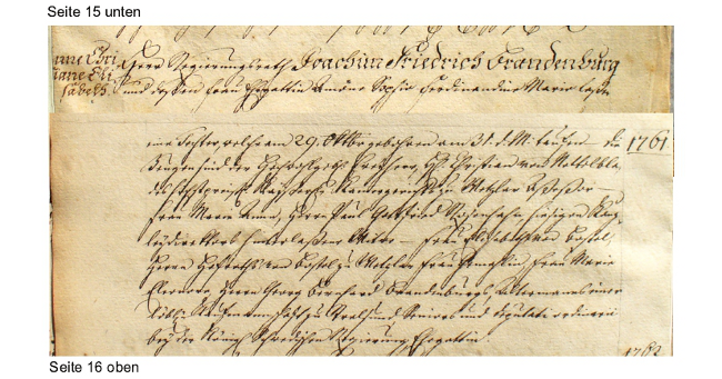 Geburtsregister Wittgenstein (Bad Laasphe) 1761